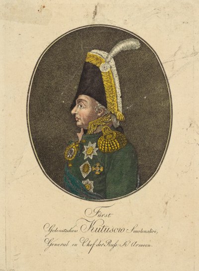 Portrait du maréchal prince Mikhaïl Koutouzov - Johann Hieronymus Loeschenkohl