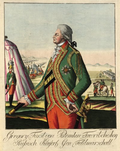 Prince Grigory Alexandrovich Potyomkin 1739-1791, vers 1790 - Johann Hieronymus Loeschenkohl