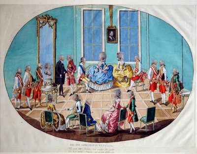 La célébration du Nouvel An à Vienne en 1782 - Johann Hieronymus Löschenkohl