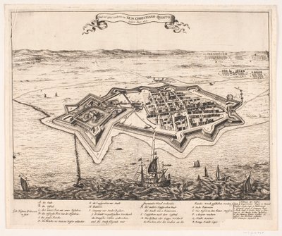 Ville et château de Landscron conquis par I.K.M Christiano Quinto en 1676 - Johann Husman