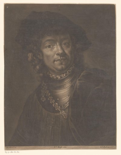 Portrait de Rembrandt van Rijn - Johann Jacob Haid (possibly)