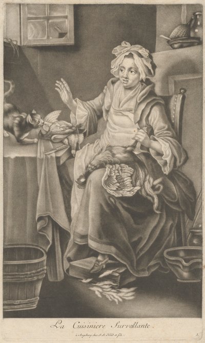 La cuisinière surveillante - Johann Jacobus Haid