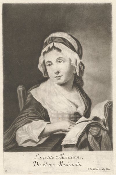 La petite musicienne - Johann Jacobus Haid