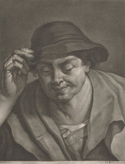 Homme portant un chapeau - Johann Jacobus Haid