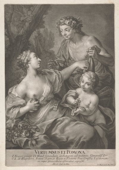 Vertumne et Pomone - Johann Jacobus Haid