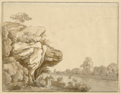 Homme et dame dans un paysage - Johann Jakob Dorner der Jüngere
