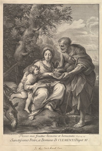 La Vierge et Joseph avec le jeune Jésus - Johann Jakob Frey the Elder