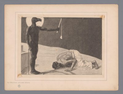 Adoration de Mammon - Johann Jakob Weber