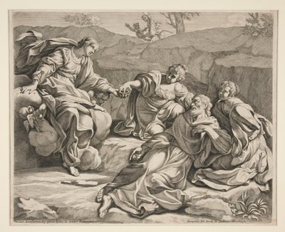 Saint Guillaume assisté par des vierges - Johann Jakob von Sandrart