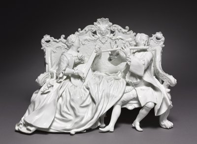 Groupe de crinoline : Musiciens, manufacture Meissen Porcelain Factory, Allemagne, c.1737 - Johann Joachim Kändler