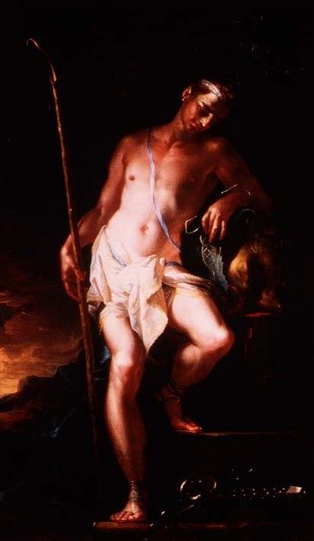 David avec la tête de Goliath - Johann Kaspar Sing