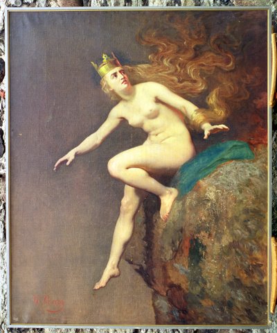 Lorelei, une étude pour la peinture L