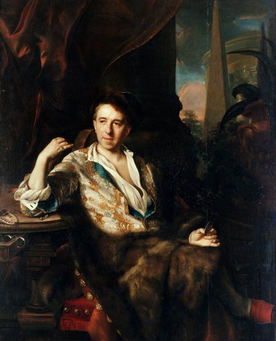 Portrait miniature de Karel Bruni - Johann Kupetzky