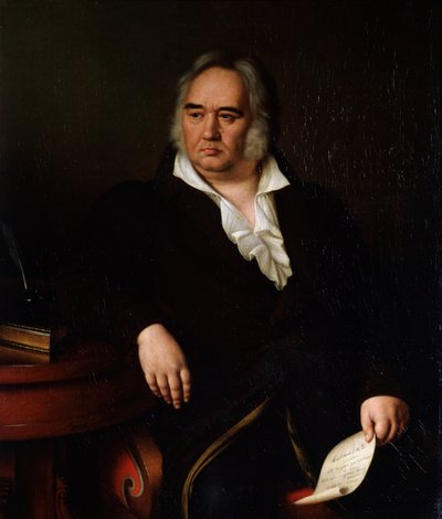 Portrait du poète Ivan A Krylov - Johann Leberecht Eggink