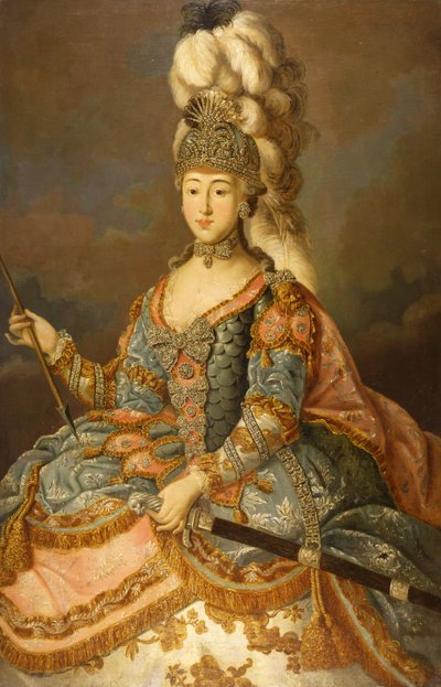 Portrait de la comtesse Anna Petrovna Sheremetyeva 1744-1768, 1769 - Johann Ligotsky