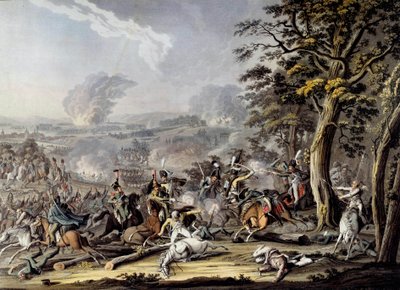 Vue de la bataille de Friedland - Johann Lorenz Rugendas