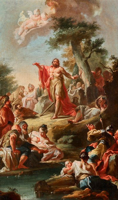 Le sermon de Jean-Baptiste - Johann Lucas Kracker