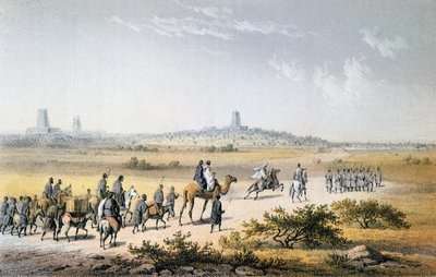 Entrée de la caravane de Heinrich Barth à Tombouctou en 1853, de 