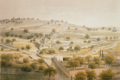 Gethsémani, Mont des Oliviers - Johann Martin Bernatz
