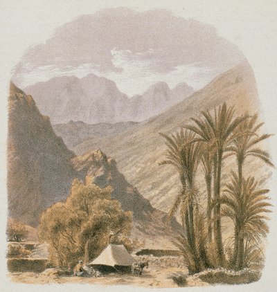 Sinaï. Gravure par Bernatz et alii - Steinkopk J.F. Éditeur - Johann Martin Bernatz