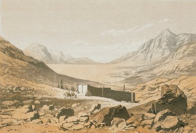 La Vallée de Bostan. Gravure par Bernatz et alii - Steinkopk J.F. Éditeur - Johann Martin Bernatz