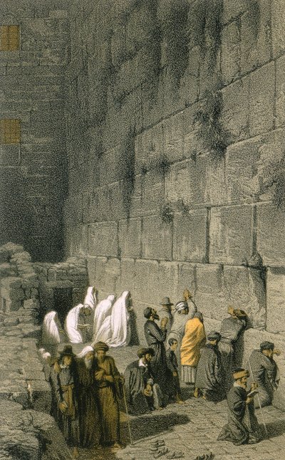 Le Mur Occidental à Jérusalem - Johann Martin Bernatz