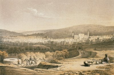 Vue de Bethléem - Johann Martin Bernatz