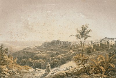 Vue de Jérusalem - Johann Martin Bernatz
