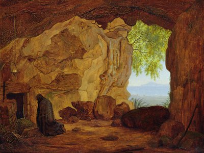 Ermite Priant dans une Grotte, 1829 - Johann Martin von Rohden