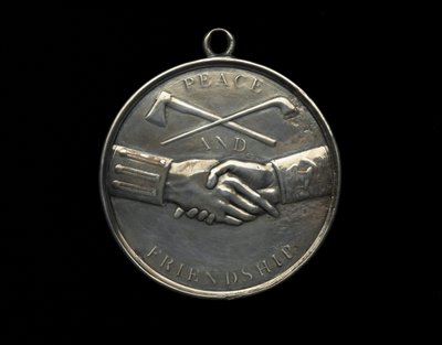Médaille de paix indienne de Thomas Jefferson, c.1801 - Johann Mathias Reich