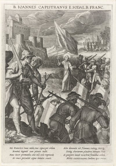 Saint Jean de Capistran mène les forces chrétiennes au siège de Belgrade - Johann Matthias Kager