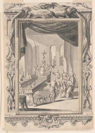 Étude pour Le Lit de fer du roi Og, Planche 324, Physica Sacra - Johann Melchior Füssli