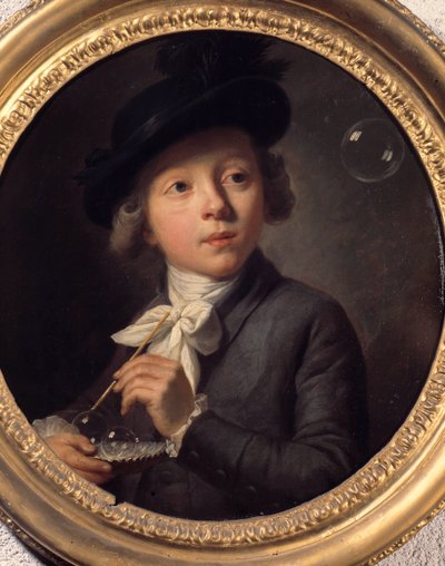 Bulles de savon ou portrait de J. A. Laurens - Johann Melchior Joseph Wyrsch or Wursch