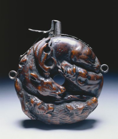 Flasque à poudre, c.1680 - Johann Michael Maucher