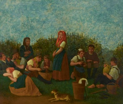 Repos dans le vignoble (Famille Schreiber) - Johann Michael Neder