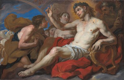 Apollon accordant à Phaéton la permission de conduire le char du Soleil, vers 1690-95 - Johann Michael Rottmayr