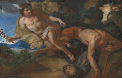 Mercure sauve Io déguisée après avoir décapité Argus - Johann Michael Rottmayr