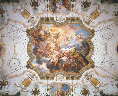 La sagesse et la bonne conscience triomphent du vice ... (marbre) - Johann Michael Rottmayr