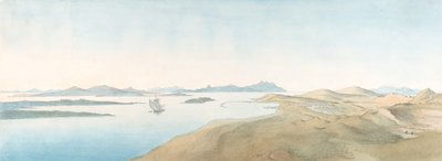 Vue panoramique sur les îles de Délos, début 19ème-fin 19ème siècle - Johann Michael Wittmer