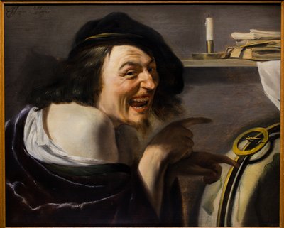 Démocrite, vers 1620 (Huile sur bois) - Johann Moreelse