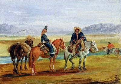 Huasos chiliens, vers 1836 - Johann Moritz Rugendas