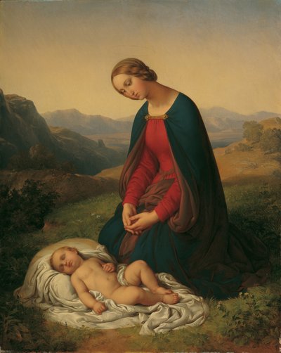 Marie adorant l