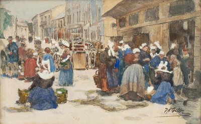 Marché de Concarneau - Johann Nepomuk Geller