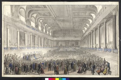 Redoute de Berth pendant la convention viennoise - Johann Nepomuk Hoechle