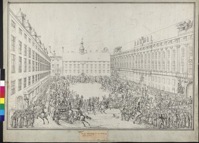 Balade en traîneau de cour pendant la convention viennoise - Johann Nepomuk Hoechle