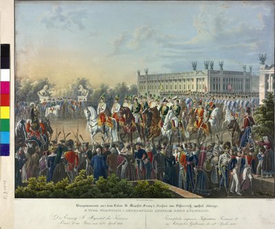 Entrée de François Ier à Paris le 15.4.1814 - Johann Nepomuk Hoechle