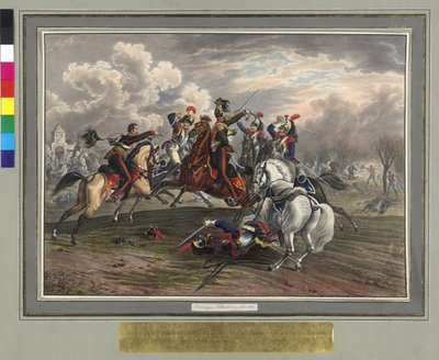 Sauvetage de Frédéric Dittmayer le 17 février 1814 à Villeneuve par le sergent-colonel baron de Trach de la captivité des cuirassiers français - Johann Nepomuk Hoechle