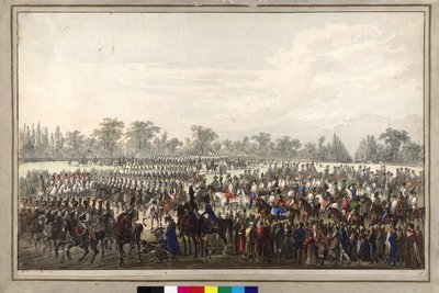 Parade pendant la convention viennoise - Johann Nepomuk Hoechle