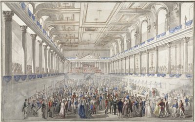 Redoute parée pendant le Congrès de Vienne le 9 octobre 1814, vers 1815 - Johann Nepomuk Hoechle