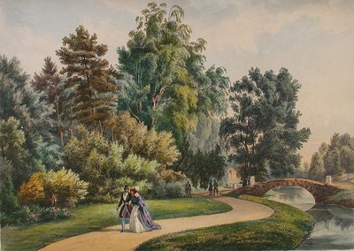 Le domaine de Vlakhernskoye-Kuzminki, vers 1840 - Johann Nepomuk Rauch